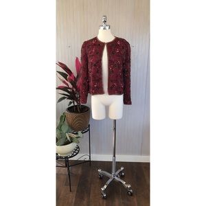 80s Vintage Beaded Jacket